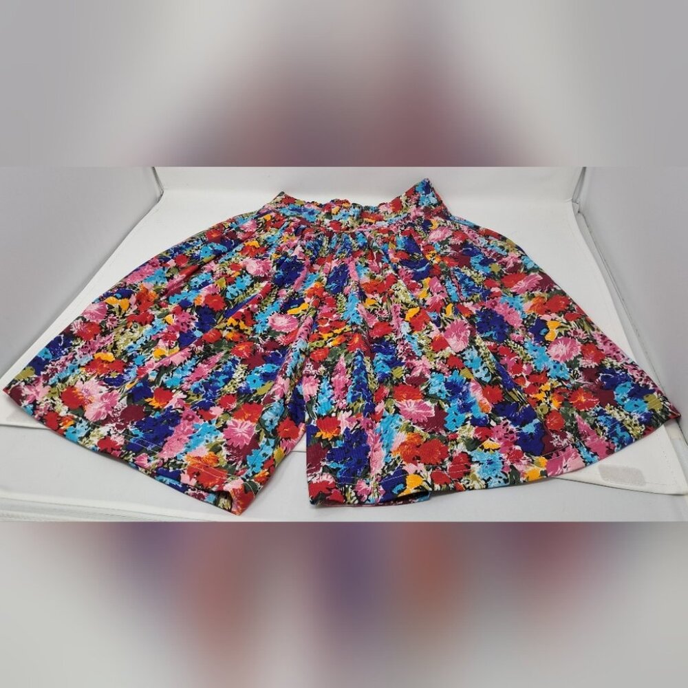 NWOT 90s Reitmans Easywear Women's Shorts Skirt Skorts Colorful Floral Large